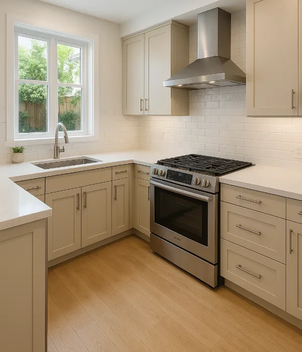 U shaped kitchen layout