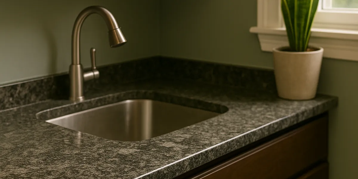 Replace laminate counter tops with real stone