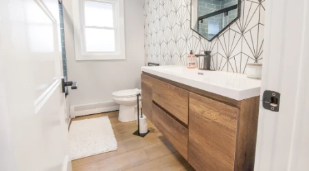 mid-range bathroom remodel